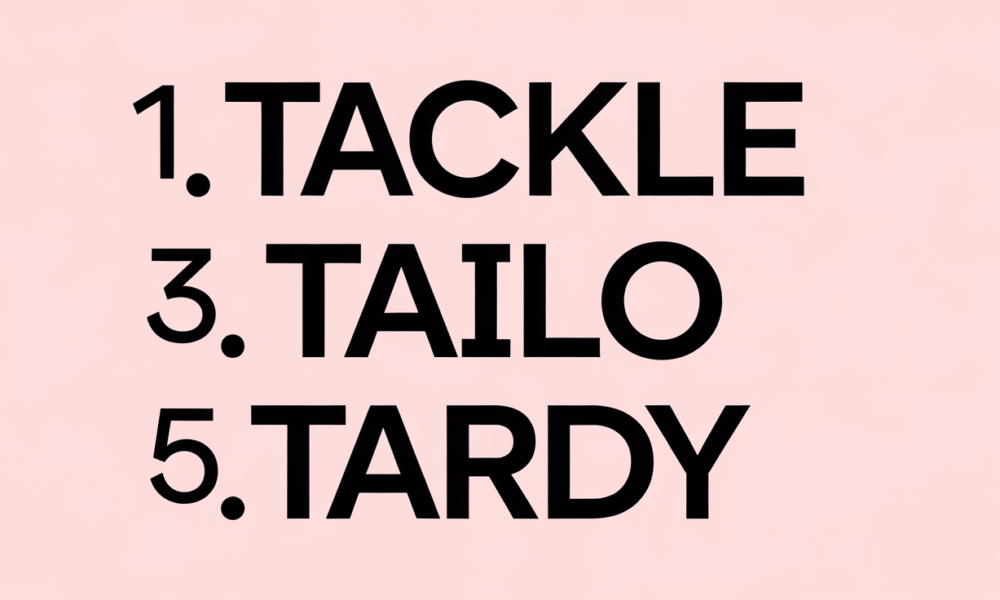 Five Letter Words Starting With TA
