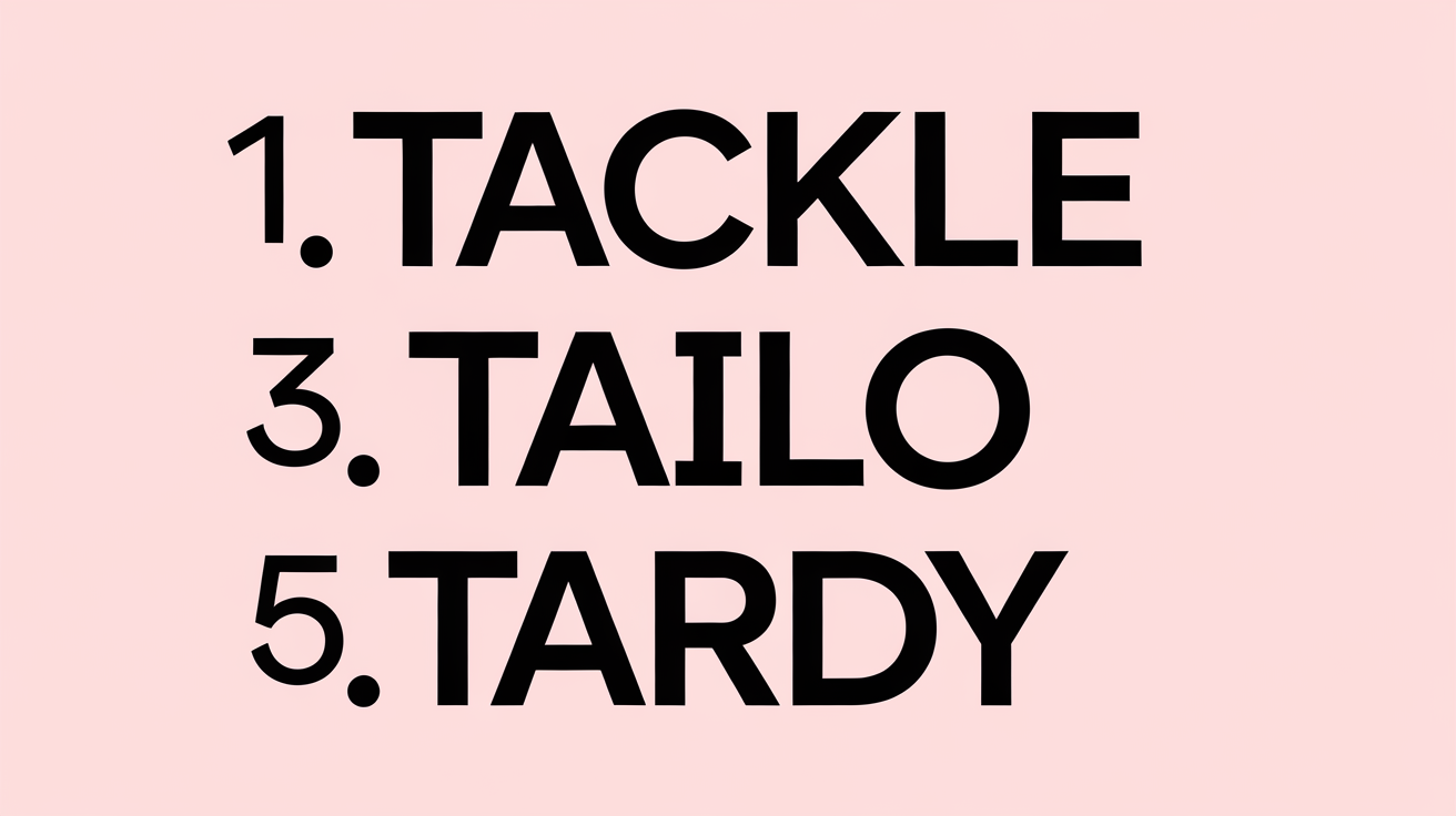 Five Letter Words Starting With TA