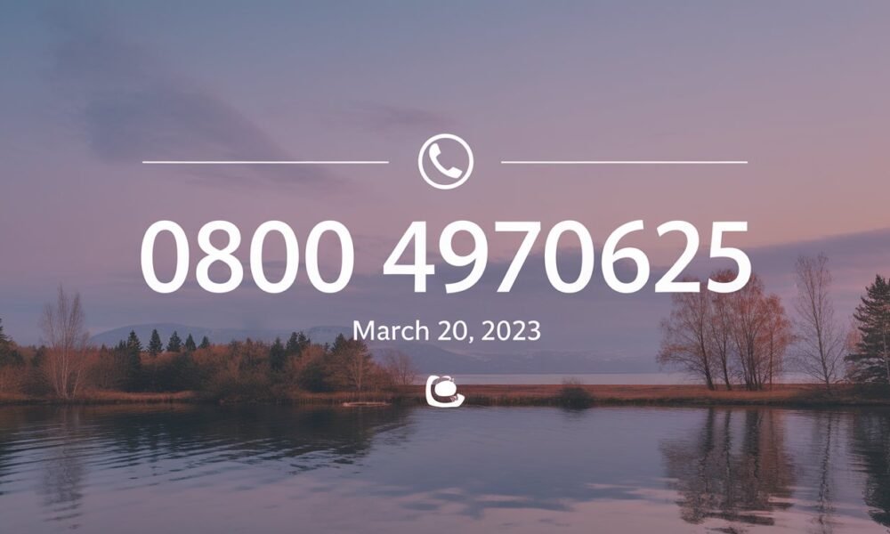 0800 4970625