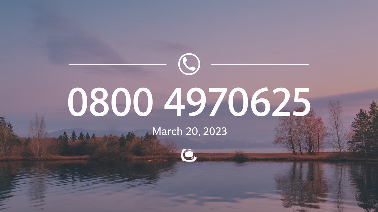 0800 4970625